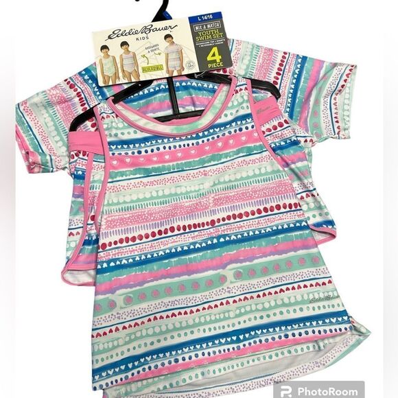 Eddie Bauer Girl's 4-Piece Swim Set - Picture 1 of 7